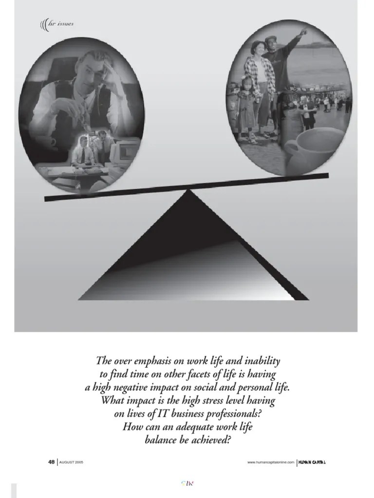 Work Life Balance | PDF | Work–Life Balance | Occupational Stress