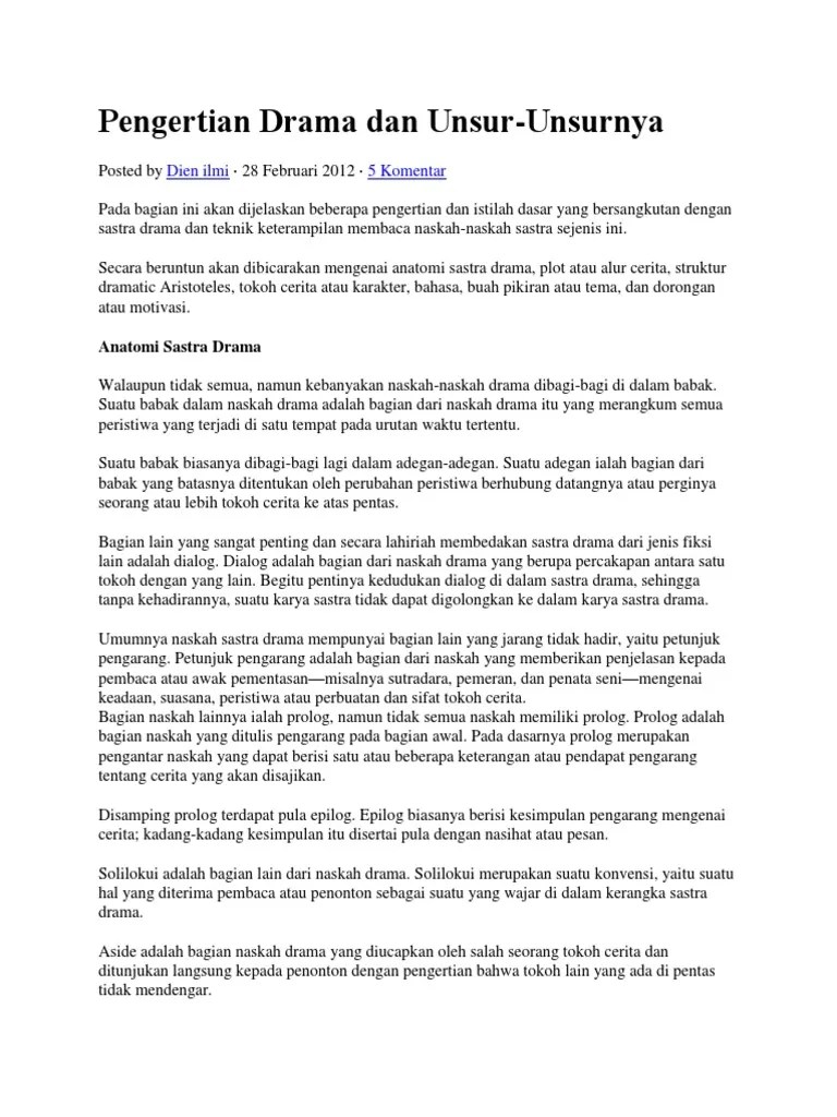 Pengertian Drama | PDF