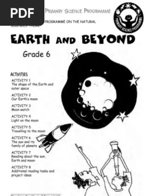earth and beyond grade 6 english pdf natural satellite planets