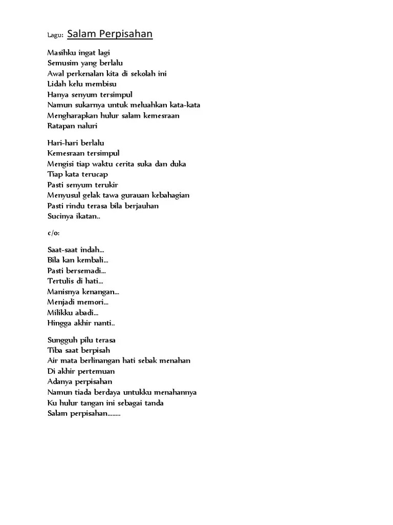 Lirik Salam Perpisahan | PDF
