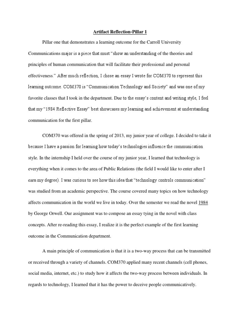 Artifact Reflection 1 - Zoomable Digital Artefacts For Reflection Paper Pdffiller