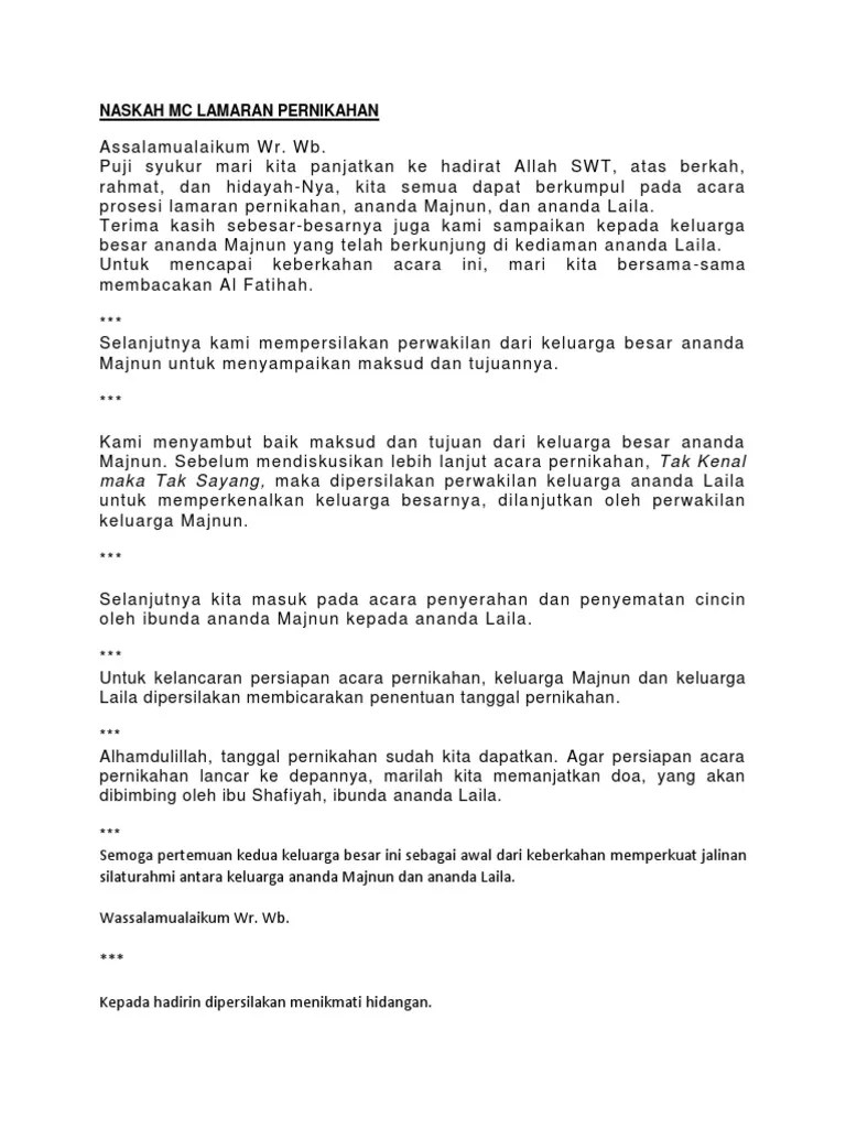 Contoh naskahteks sambutan sebagai pembawa acara mc ditulis oleh. Doa Tunangan Dalam Islam Gambar Islami