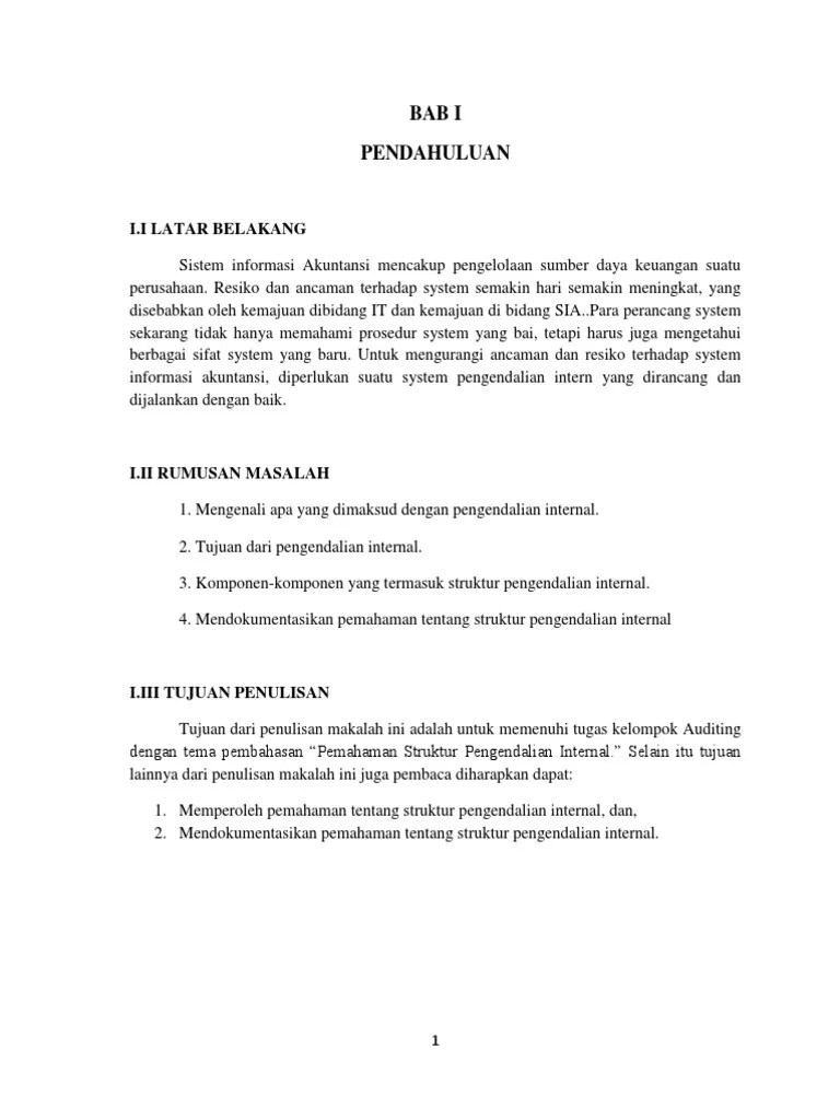 Melaksanakan tugas dan fungsi setiap organisasi dan karyawan mutunya yang sesuai. Auditing Pengendalian Internal Pdf