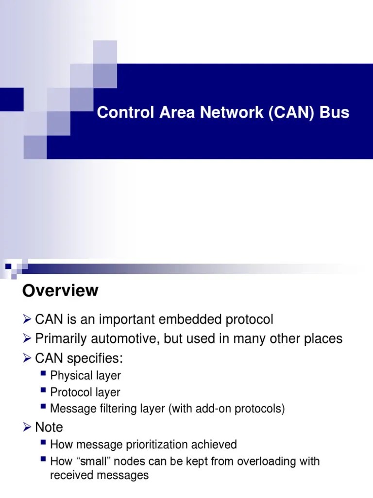 Can Bus | PDF | Communications Protocols | Computer Networking