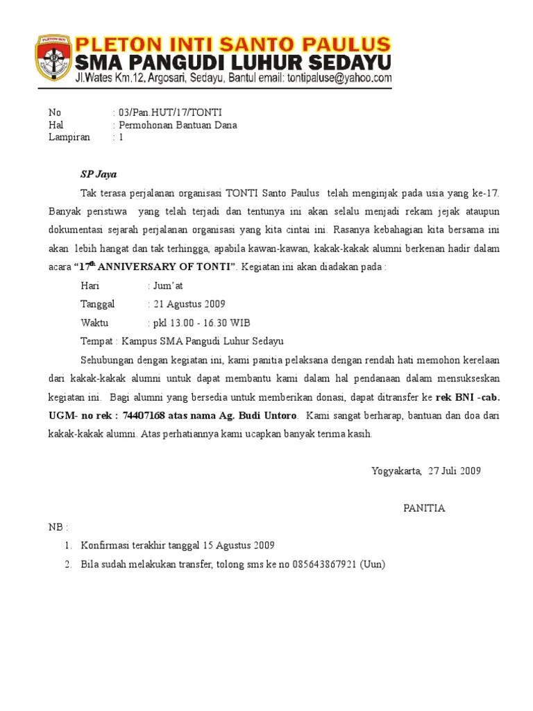 Contoh Proposal Permohonan Dana Pembangunan Gereja