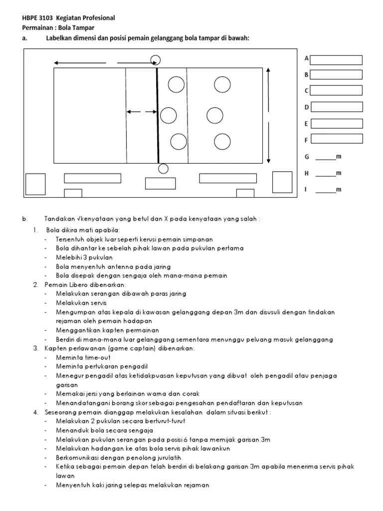 Play this game to review physical ed. Kedudukan Pemain Bola Tampar