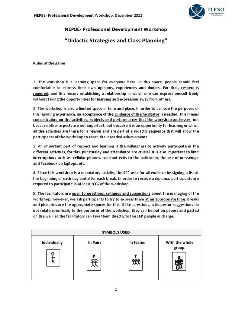 Didactic Strategies And Class Planning | Download Free PDF ...