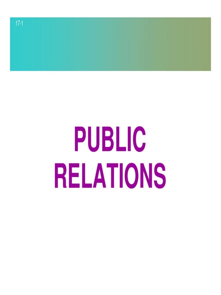 An Introduction To Public Relations: Defining Public Relations ...