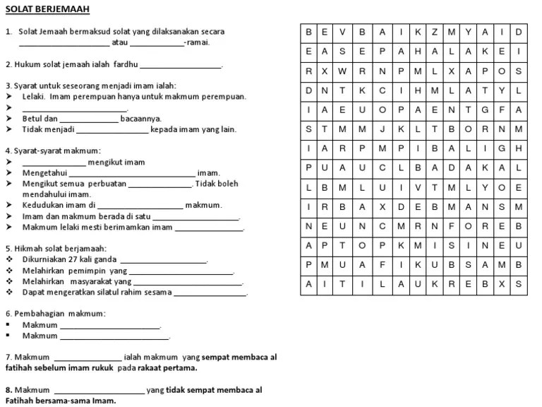 Bagaimana kedudukan seorang imam perempuan dengan jemaah. Solat Jemaah Pdf