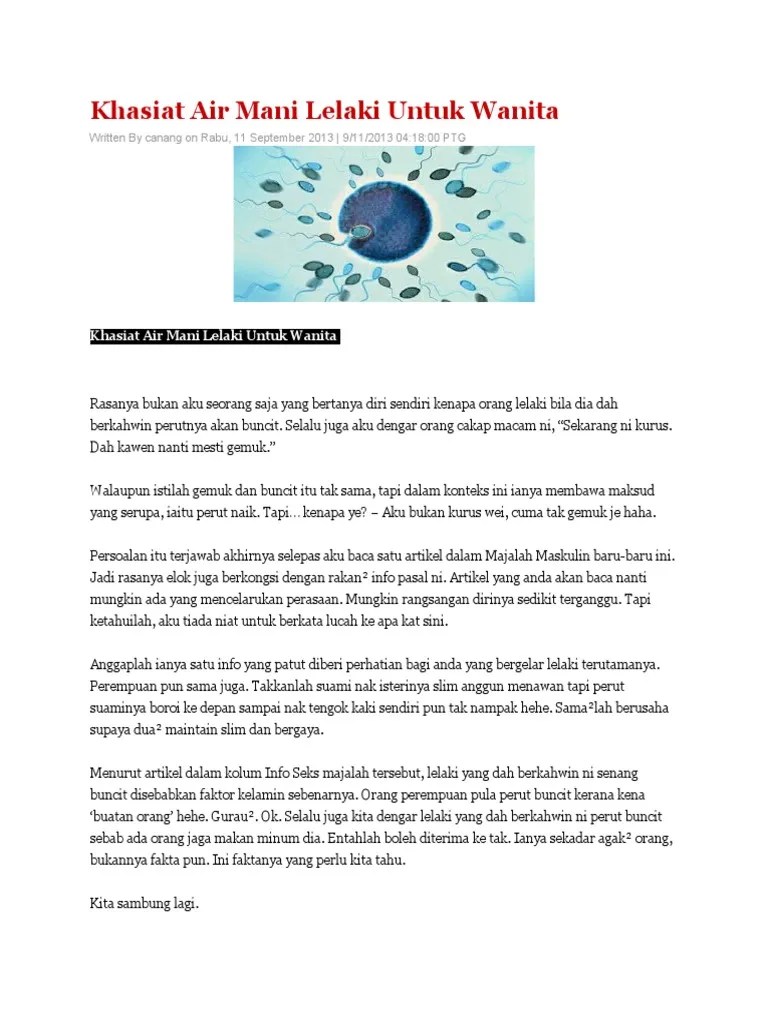 21+ Manfaat Air Mani Bagi Perempuan PNG - Content