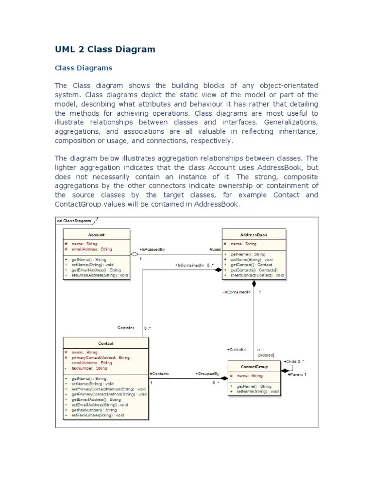UML 2 Class Diagram | PDF | Use Case | Class (Computer Programming)