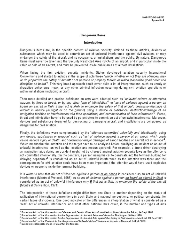 Security Manual | PDF | Dangerous Goods | Airport Security