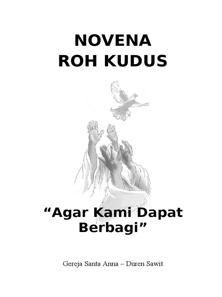 Novena dimulai pada hari jumat, . Doa Novena Roh Kudus Revisi Santa Anna Pdf
