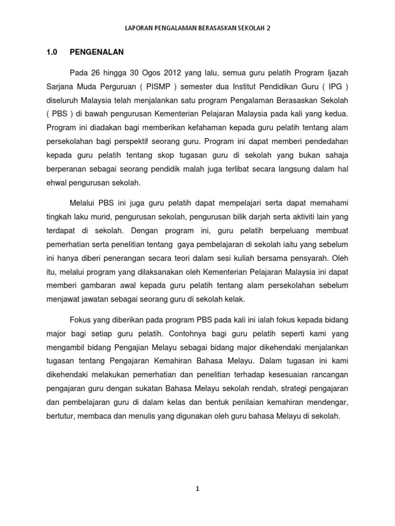 Contoh Laporan Kajian Docx Cute766