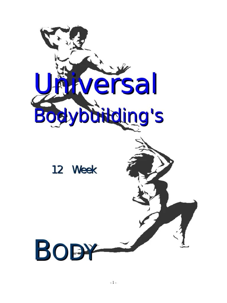 Universal 12 Week Bodybuilding Course PDF | PDF | Nutrition | Diet & Nutrition