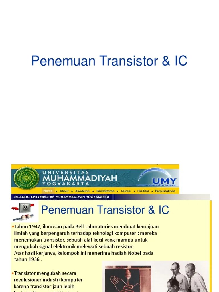 Penemuan Transistor Ic Ppt