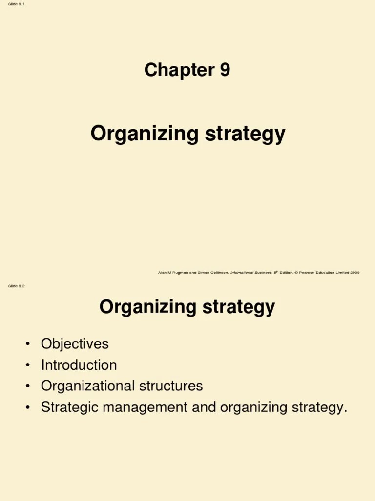 Lecture 8 - Organizational Structure | PDF | International Business ...