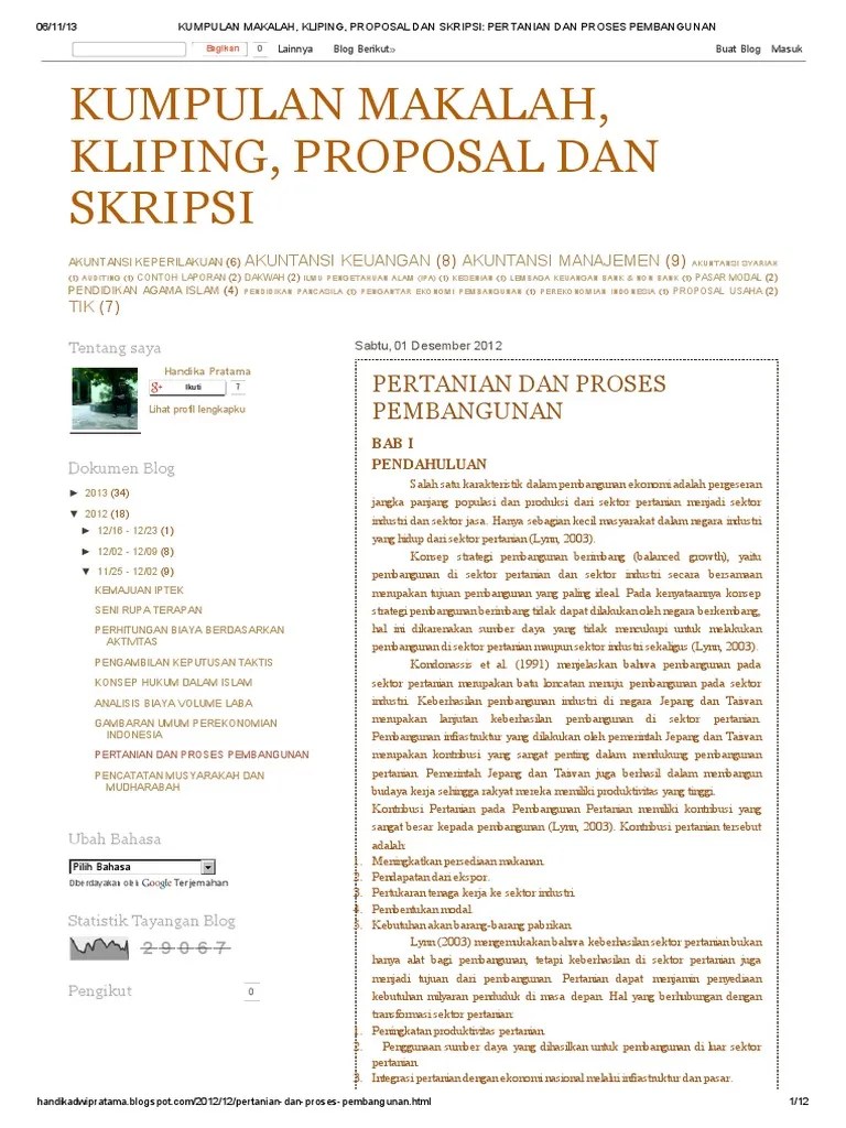 5 contoh kliping bencana alam, seni budaya, olahraga beserta cara membuatnya. Kumpulan Makalah Kliping Proposal Dan Skripsi Pertanian Dan Proses Pembangunan Pdf