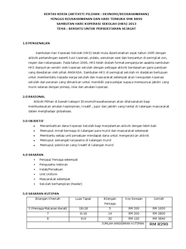 Cabaran dan tekanan yang dihadapi oleh masyarakat di malaysia, . Kertas Kerja Hari Koperasi Sekolah Pdf