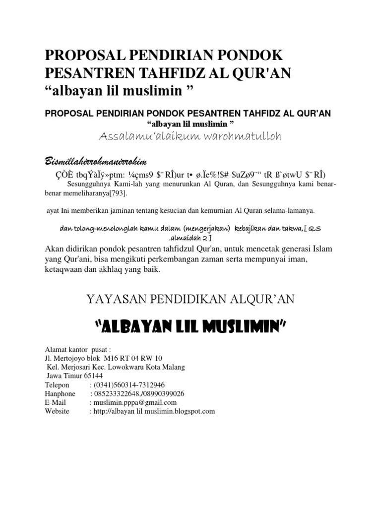 Proposal Pendirian Pondok Pesantren Pigura Pos Kesehatan Pesantren alias Poskestren adalah salah satu Program yang diluncurkan oleh Kementerian Agama RI tahun lalu sasarannya adalah untuk warga Pesantren dan kalau tidak salah kuotanya satu titik per kecamatan dan diprioritaskan bagi Pesantren yang jumlah santrinya banyak.