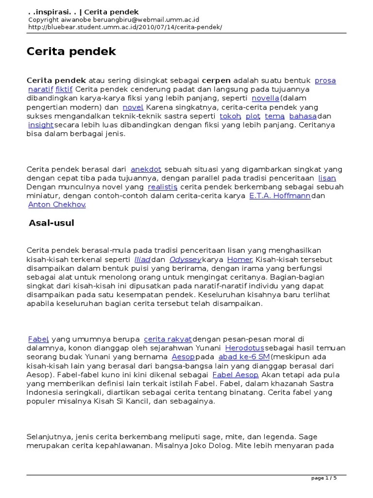 .Inspirasi. .-Cerita Pendek | PDF