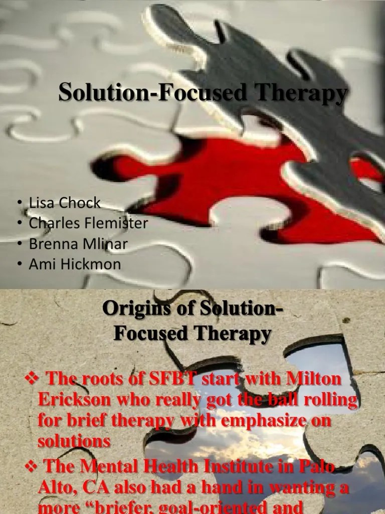 SFBT Solution Focused Behavioral Theory | Solution Focused Brief ...