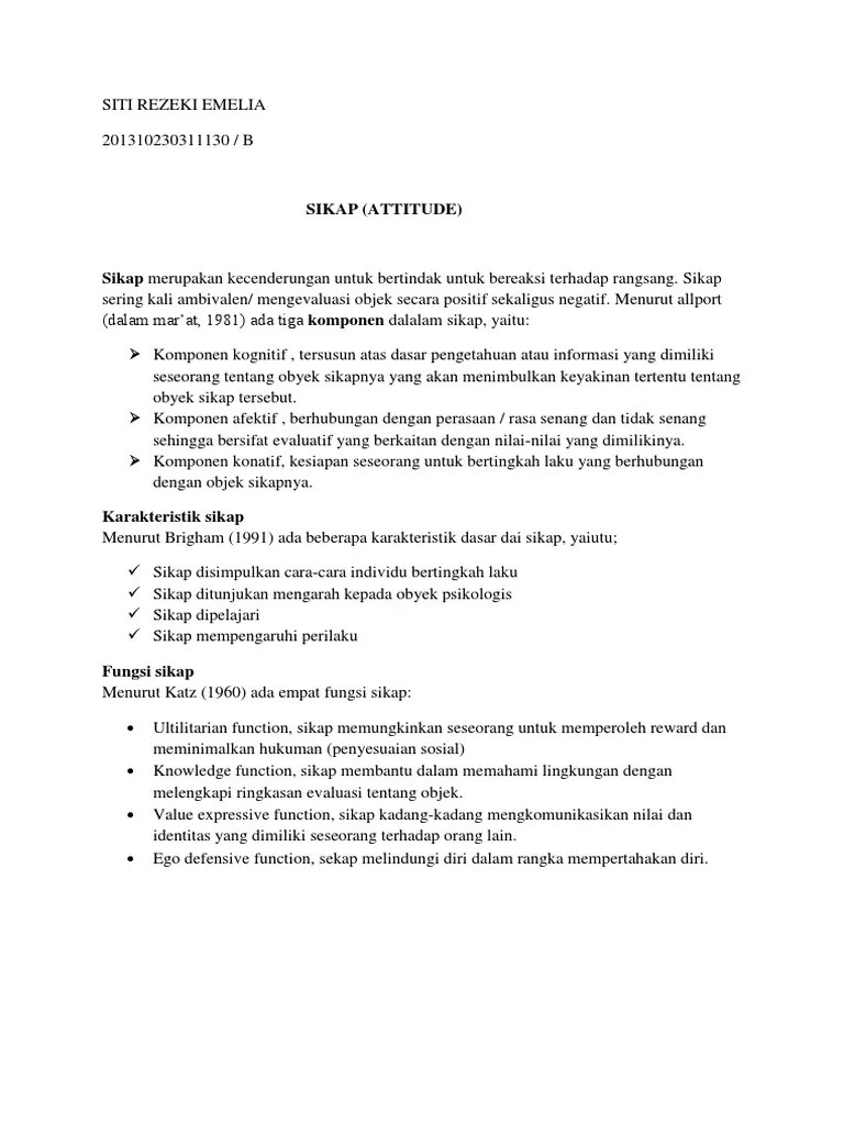 Sikap | PDF
