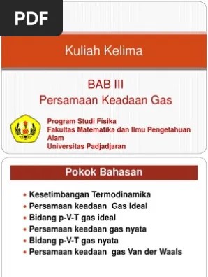 Berdasarkan keterangan pada soal, jumlah atom x dan y adalah: Kuliah Ke 4 Persamaan Keadaan Gas Pdf