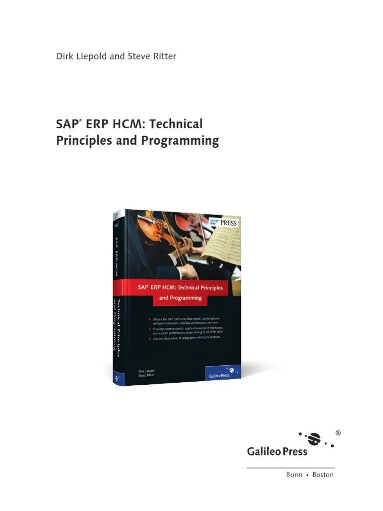 Sappress Erp HCM Technical Principles | PDF | Information Technology ...