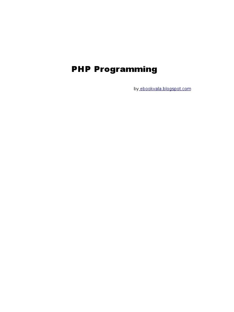 PHP Notes | PDF | Php | Control Flow
