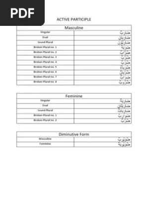 fail and mafool pdf grammatical gender plural
