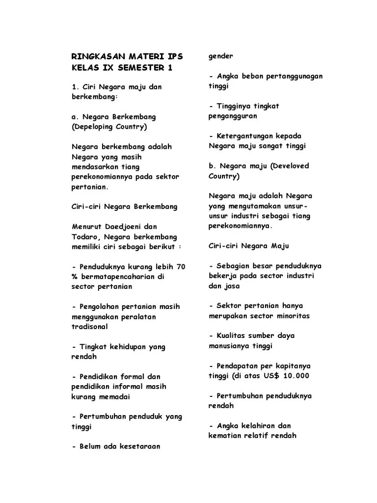 Rangkuman Materi Pelajaran Ips Kelas 9 Smp Lengkap Buat kamu yang sedang mencari rangkuman materi IPS kelas 7 sebagai bahan belajar atau persiapan ulangan harian ulangan semster dll.
