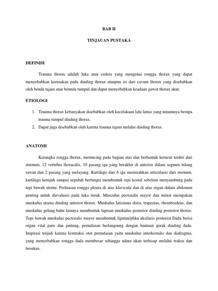 Trauma Tumpul Thorax | PDF
