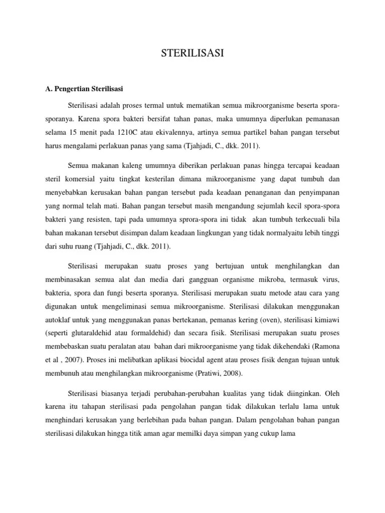 Sterilisasi | PDF