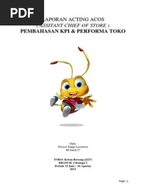 Tugas dan wewenang koordinator lapangan adalah. Review A C O S Mt27 Alfamart Pdf