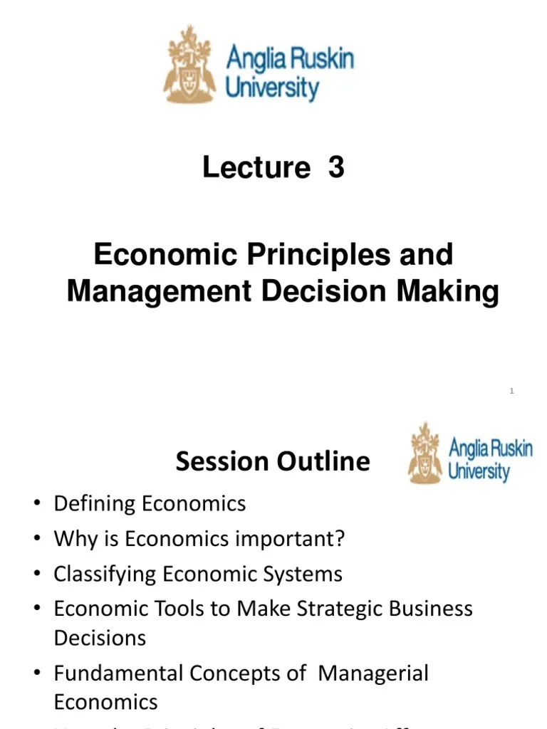 Economic Principles And Management Decision Making | PDF | Economic ...