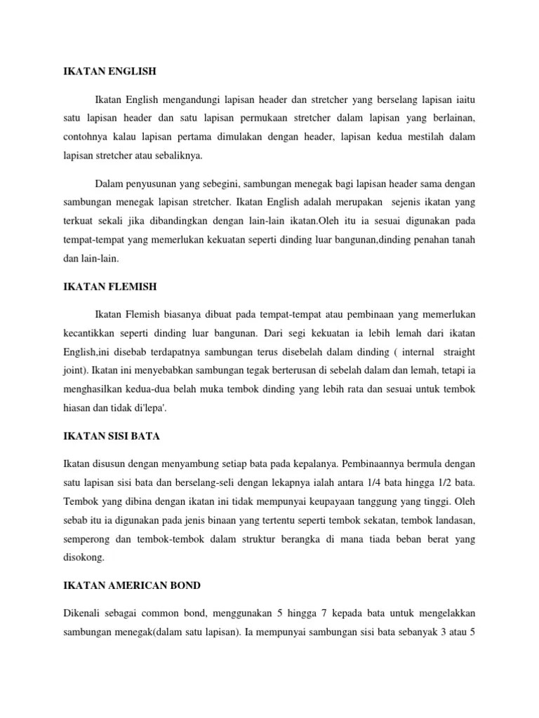 Oleh sebab itu = accordingly. Pembentangan Bahan Binaan Pdf