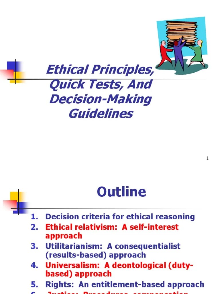 A Comprehensive Guide To Ethical Decision-Making Frameworks: Utilitarianism, Universalism ...