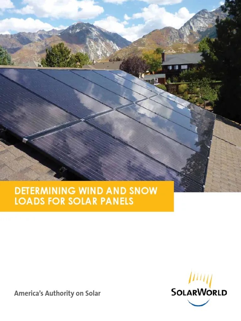 Determining Wind And Snow Loads For Solar Panels | PDF | Photovoltaics ...