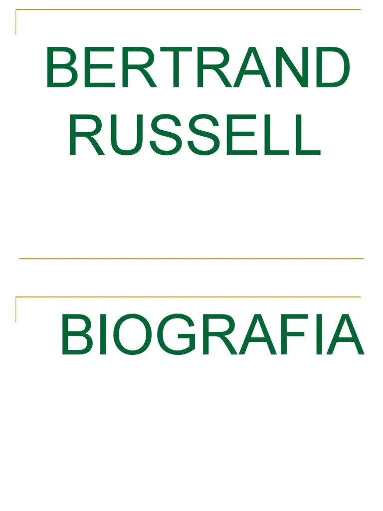 Bertrand Russell | PDF | Bertrand Russell | Science