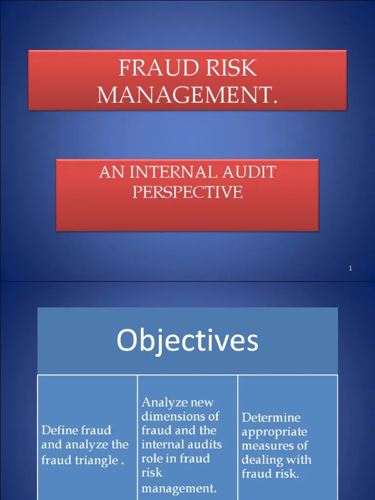 Fraud Risk Management | PDF | Fraud | Risk