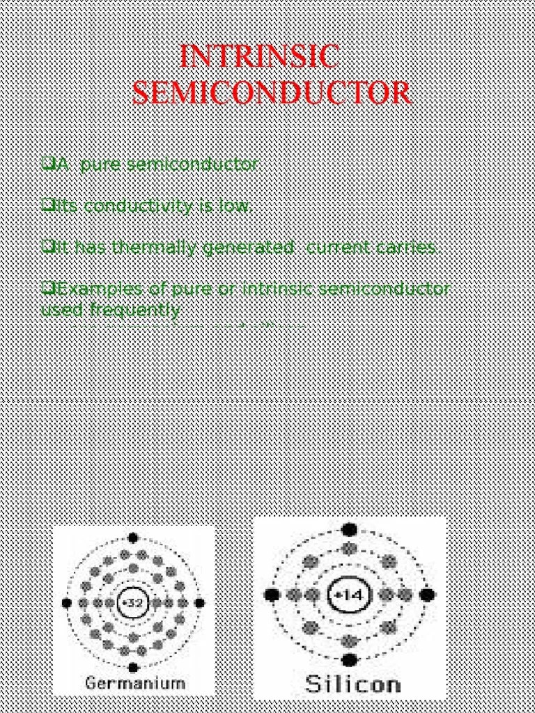 Extrinsic And Intrinsic Semiconductor | PDF | Semiconductors | Chemical ...