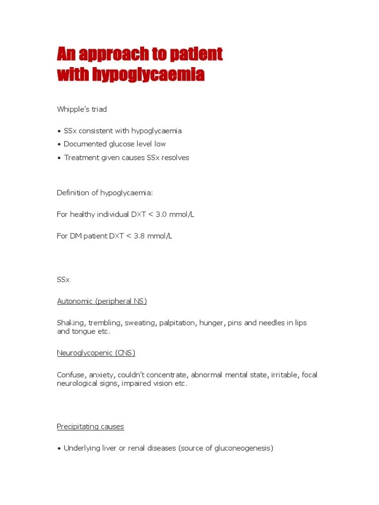 Hypoglycemia & Hyperglycemia | PDF | Hypoglycemia | Hyperglycemia