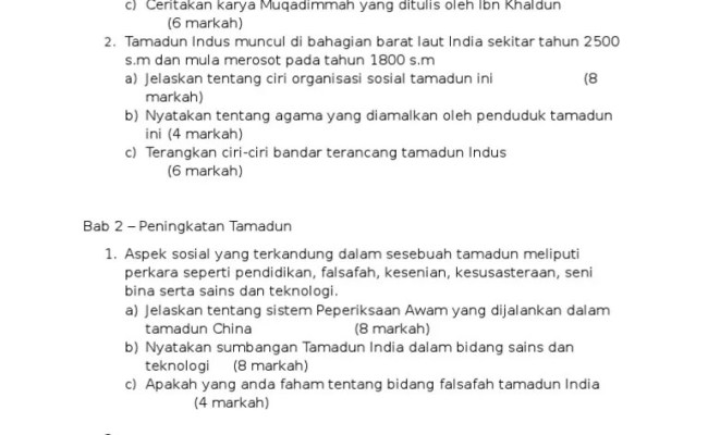 Contoh Soalan Esei Sejarah Tingkatan 2 Otosection