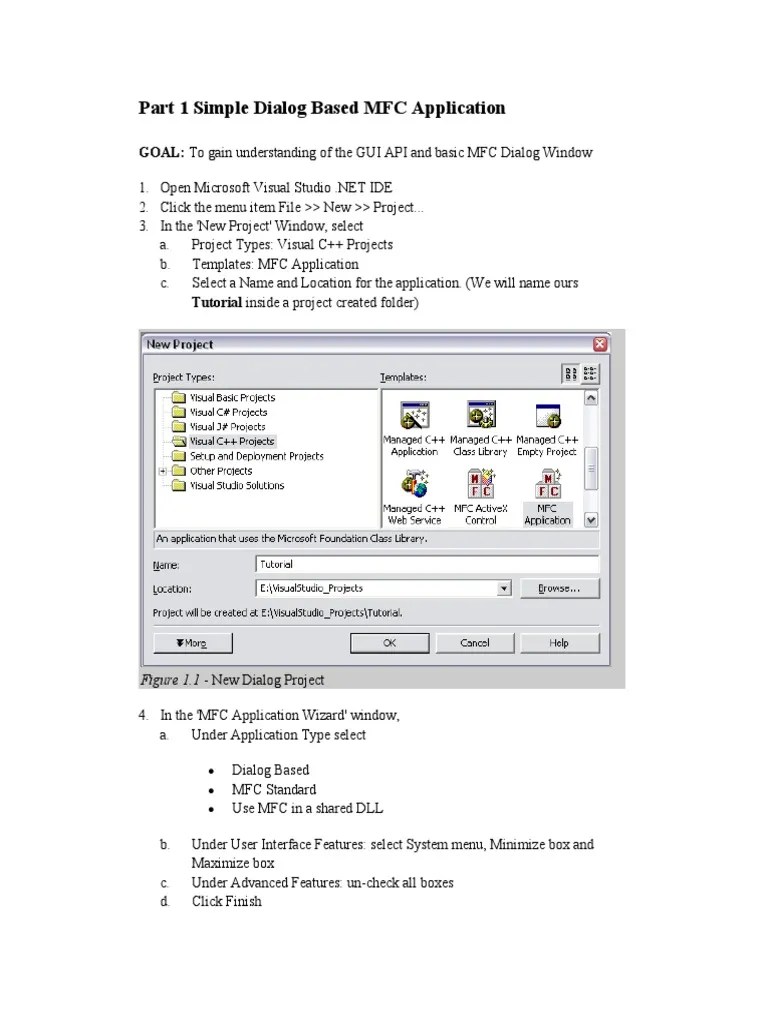 Simple Dialog Based MFC Application | PDF | Microsoft Visual Studio ...