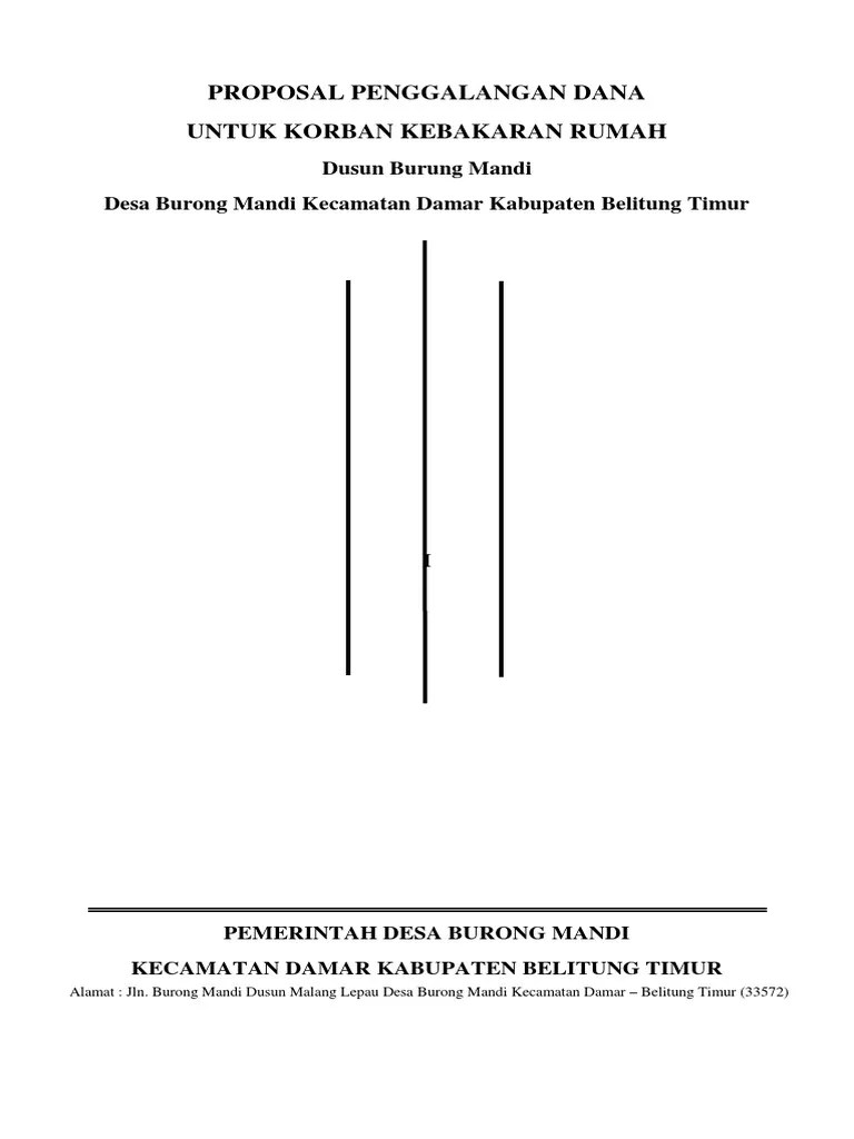 Contoh Proposal Penggalangan Dana - Mosaicone