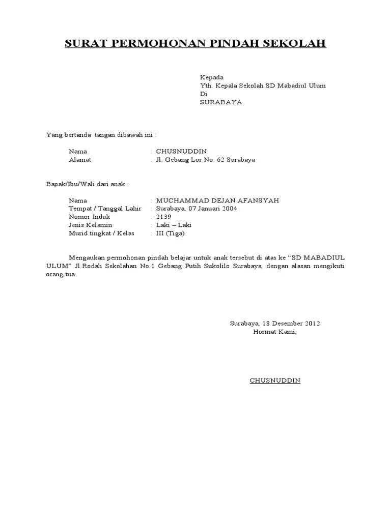 Check spelling or type a new query. Surat Keterangan Pindah Sekolah In English