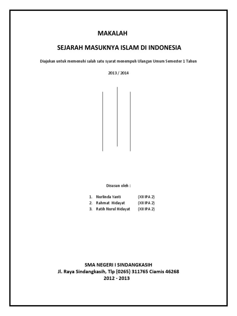 Tentang travelling salesman problem serta dan. Makalah Sejarah Masuknya Islam Ke Indonesia 1 Pdf