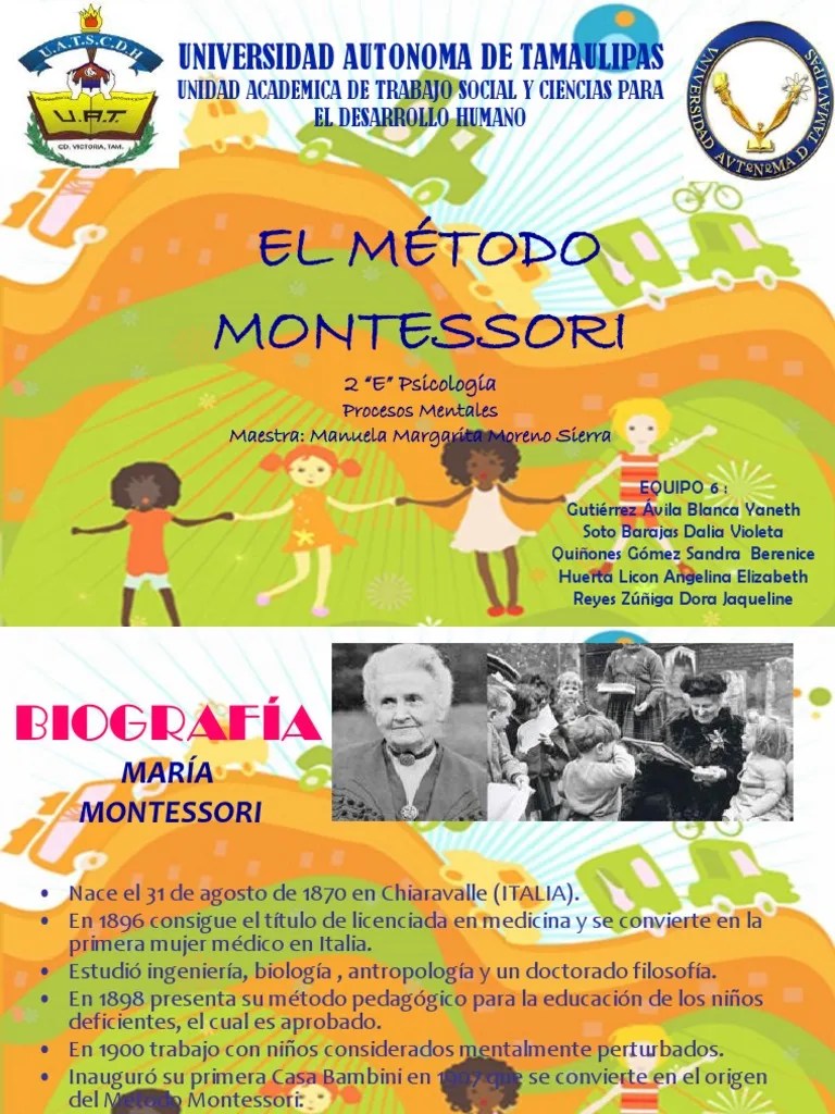 Metodo Montessori | PDF | Educación Montessori | Enseñando
