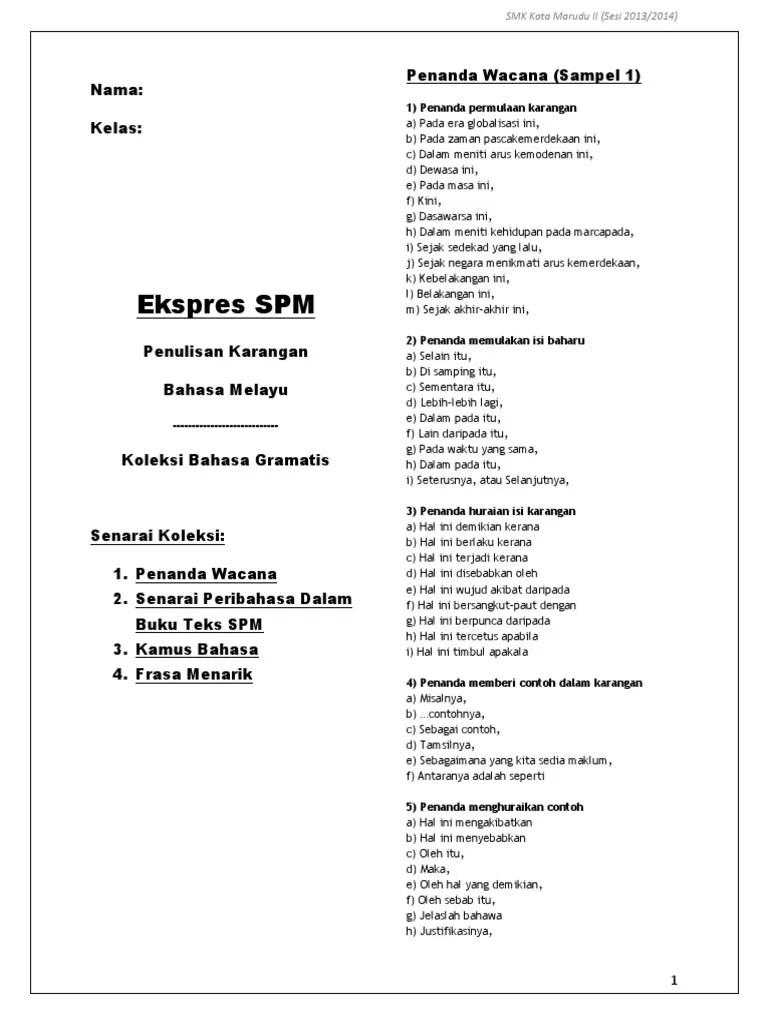 Contextual translation of penanda wacana oleh hal hal itu into english. Koleksi Penanda Wacana Dan Bahasa Gramatis Pdf